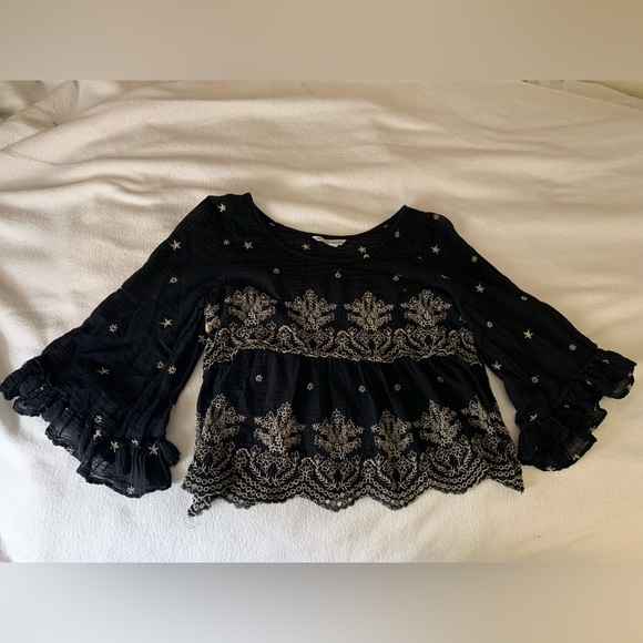 American Eagle Outfitters Tops - Black American Eagle Blouse